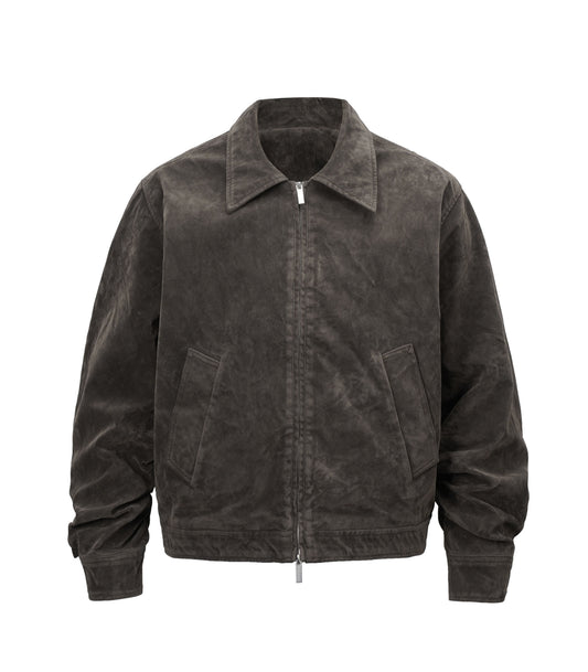 BROWN SUEDE WORK JACKET