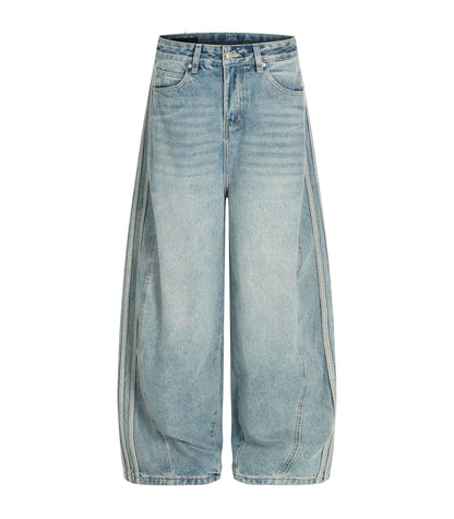 WIDEBOY STRIPED DENIM