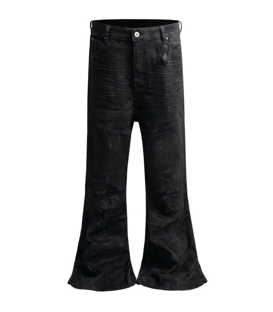 DOUBLE KNEE FLARE DENIM