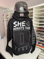 She Wants the Diesel | Funny Men's and Women's Black Country Hoodie