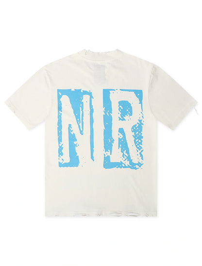 November Reign Everything I Love Hand Shredded Tee - White