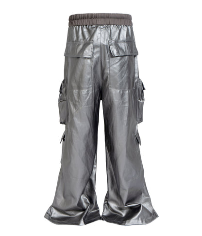 METTALIC FLOW CARGO PANTS (UNISEX)