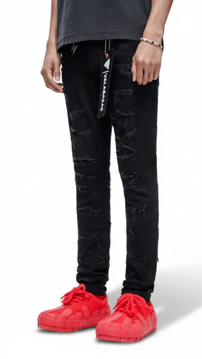 Valabasas Edge Skinny Jeans - Jet Black